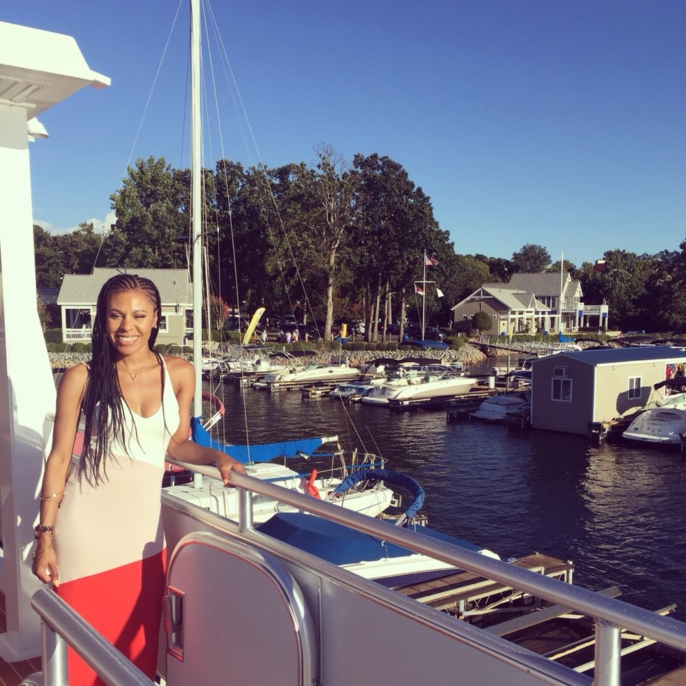 Sheer color blocked maxi